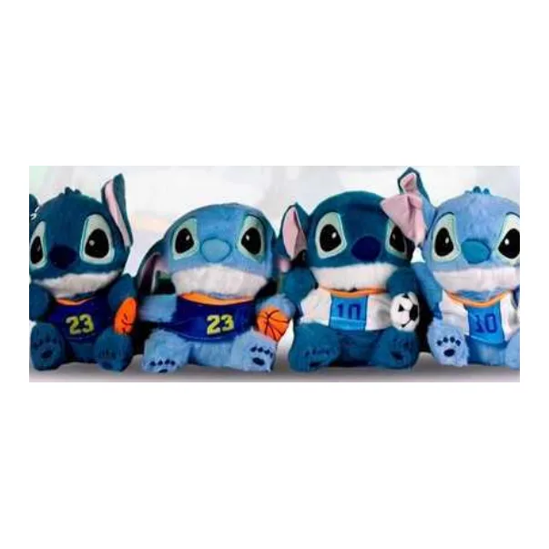 Peluche Llavero Stitch Futbolero — venta por docena y caja